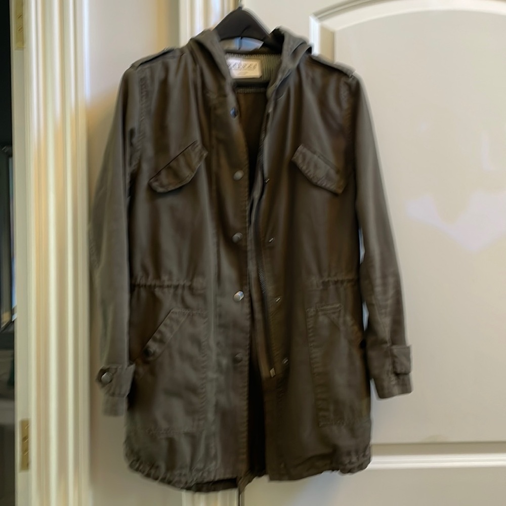 Khaki green anorak jacket